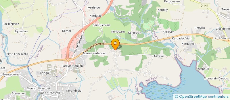 localisation de l'entreprise SCI ANNE FLORE  PONT-L'ABBE