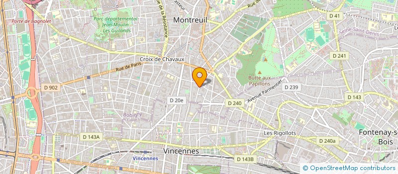 localisation de l'entreprise SCI ANNE JEAN à MONTREUIL