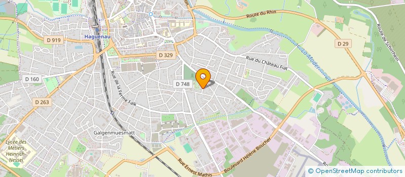 localisation de l'entreprise SCI ANNE KURTZ  HAGUENAU