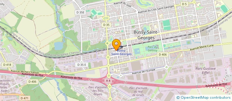 localisation de l'entreprise SCI ANNE-LUDOVIC DUBRAI  BUSSY-SAINT-GEORGES