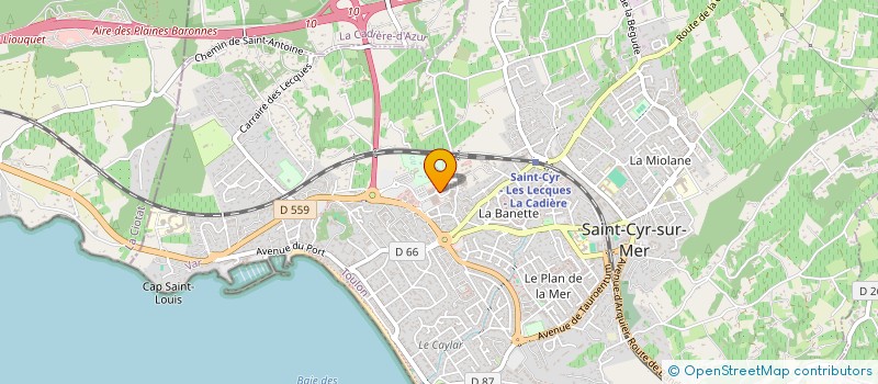 localisation de l'entreprise SCI ANNE MARIE à SAINT-CYR-SUR-MER