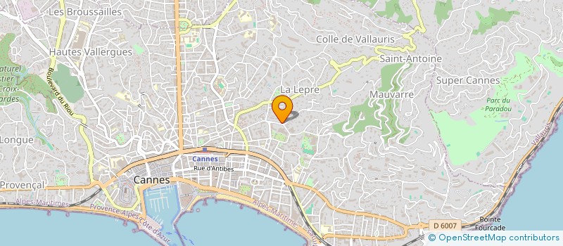 localisation de l'entreprise SCI ANNE MARIE à CANNES