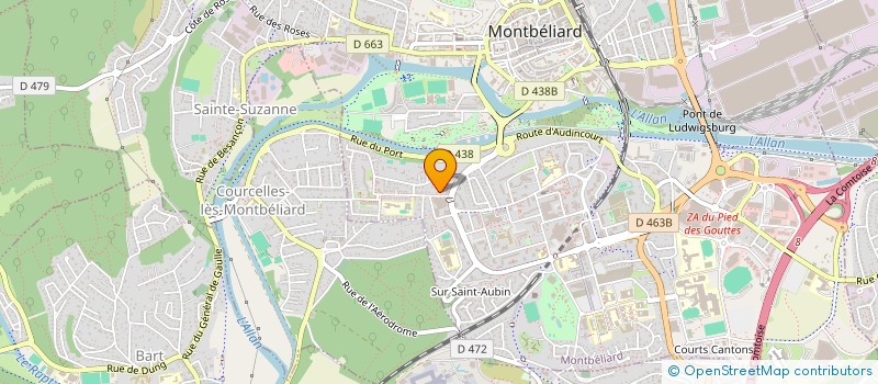 localisation de l'entreprise SCI ANNE-MARIE ET JULIEN à MONTBELIARD