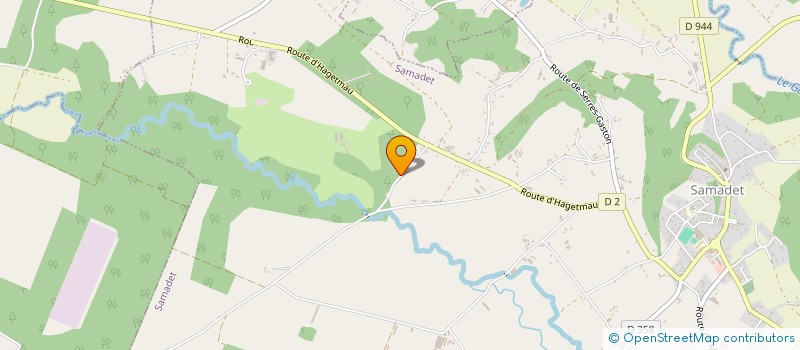 localisation de l'entreprise SCI ANNE MARIE ET MYLENE CARRERE  SAMADET