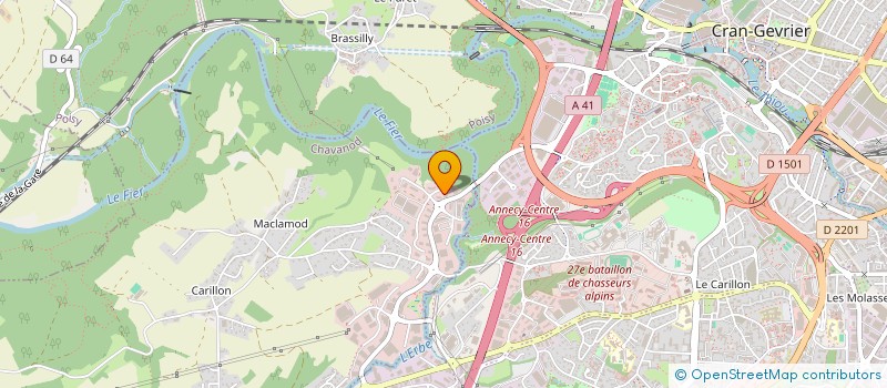 localisation de l'entreprise SCI ANNECY  CHAVANOD