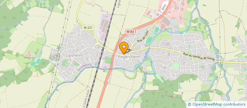 localisation de l'entreprise SCI ANNEVA  FEGERSHEIM