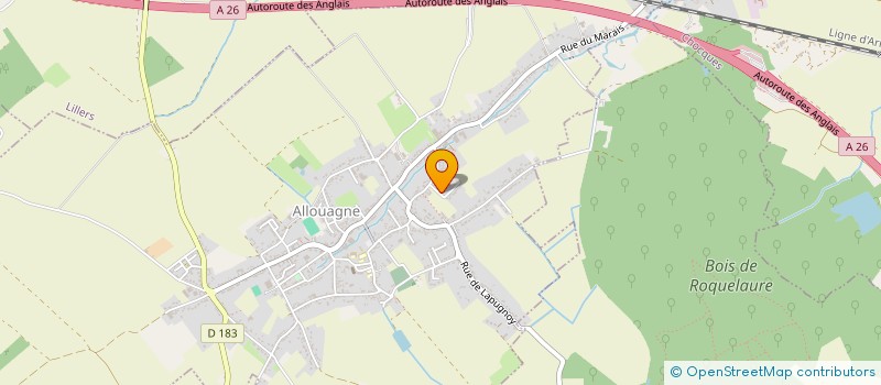 localisation de l'entreprise SCI ANNIE à ALLOUAGNE