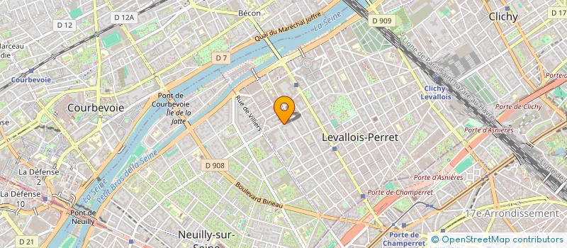 localisation de l'entreprise SCI ANNIMAUR à LEVALLOIS-PERRET