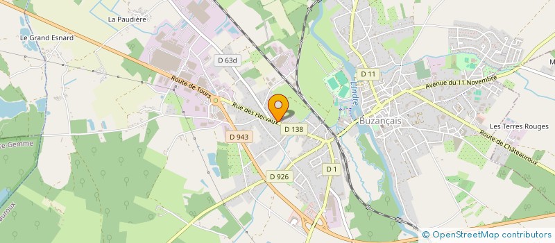 localisation de l'entreprise SCI ANNIRO à BUZANCAIS