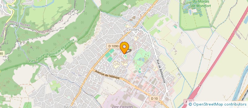 localisation de l'entreprise SCI ANNIROSE  CROLLES