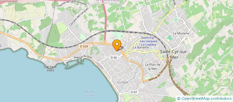 localisation de l'entreprise SCI ANNIS à SAINT-CYR-SUR-MER
