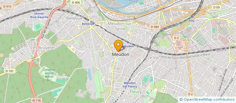 localisation de l'entreprise SCI ANNLOH IMMO PRO à MEUDON