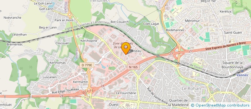 localisation de l'entreprise SCI ANNMOVERO à VANNES