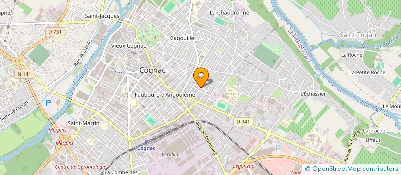 localisation de l'entreprise SCI ANNONY à COGNAC