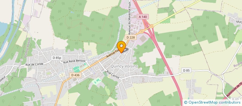 localisation de l'entreprise SCI ANNOSIM  QUINCY-VOISINS