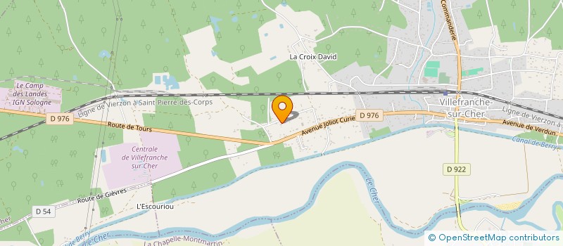 localisation de l'entreprise SCI ANOA  VILLEFRANCHE-SUR-CHER