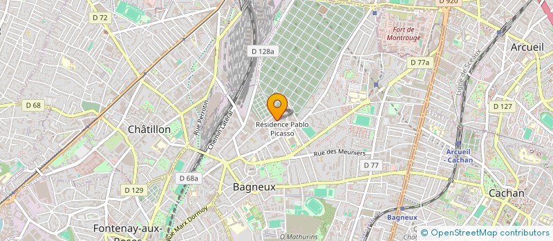 localisation de l'entreprise SCI ANOTERA 2 à BAGNEUX