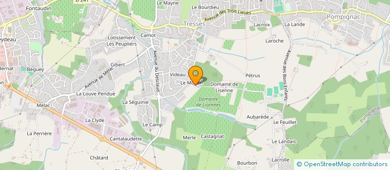 localisation de l'entreprise SCI ANOUK  TRESSES