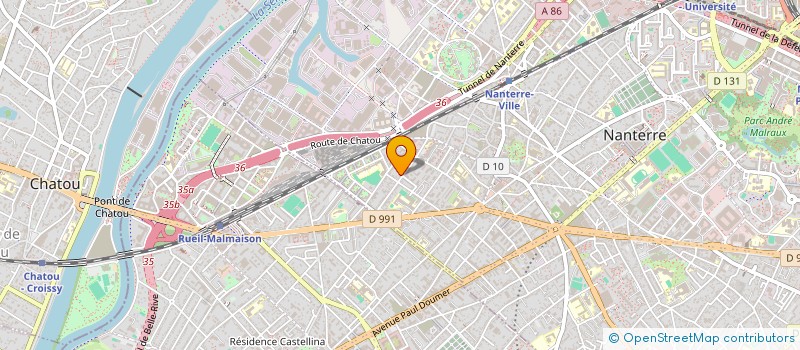 localisation de l'entreprise SCI ANOUR  NANTERRE