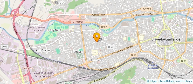 localisation de l'entreprise SCI ANOUS DEUX  BRIVE-LA-GAILLARDE