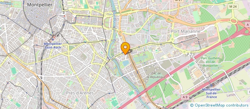 localisation de l'entreprise SCI ANPIERRE à MONTPELLIER