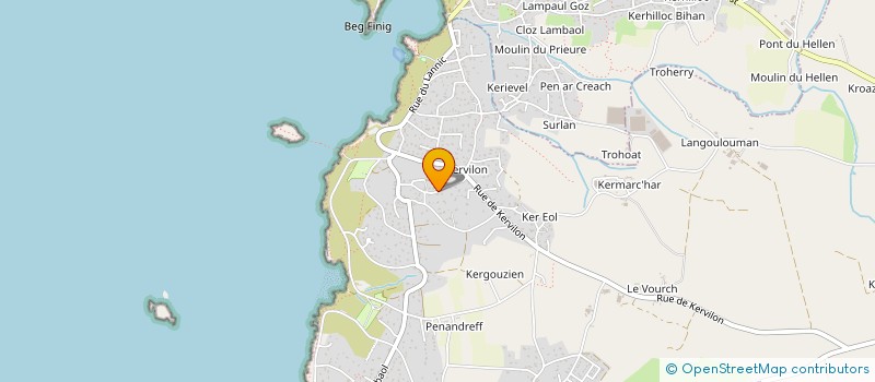 localisation de l'entreprise SCI ANPOVA  PLOUARZEL