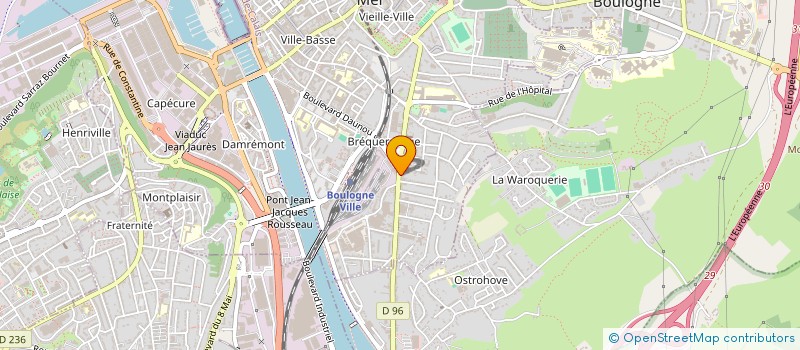 localisation de l'entreprise SCI ANQUEZ  BOULOGNE-SUR-MER