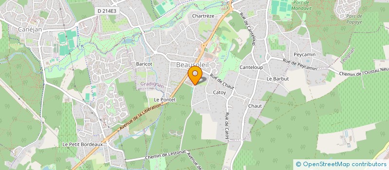 localisation de l'entreprise SCI ANRO à GRADIGNAN