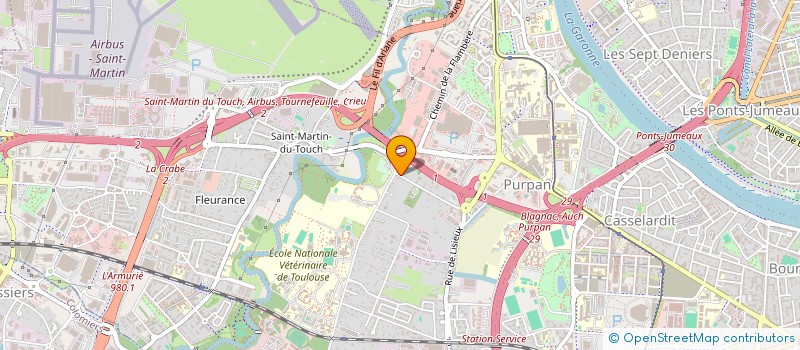 localisation de l'entreprise SCI ANRO à TOULOUSE