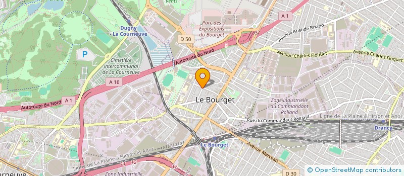 localisation de l'entreprise SCI ANSA à LE BOURGET
