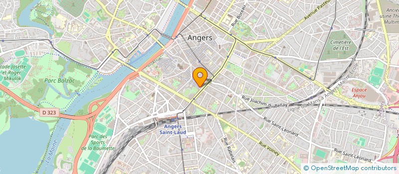 localisation de l'entreprise SCI ANSAB à ANGERS