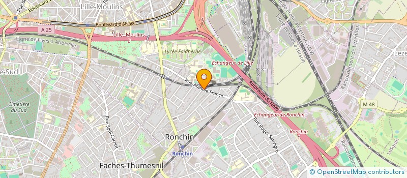 localisation de l'entreprise SCI ANSART  RONCHIN