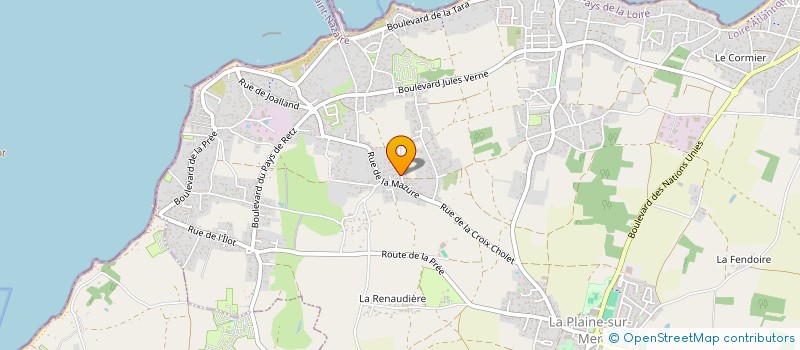localisation de l'entreprise SCI ANSE DU SUD à LA PLAINE-SUR-MER