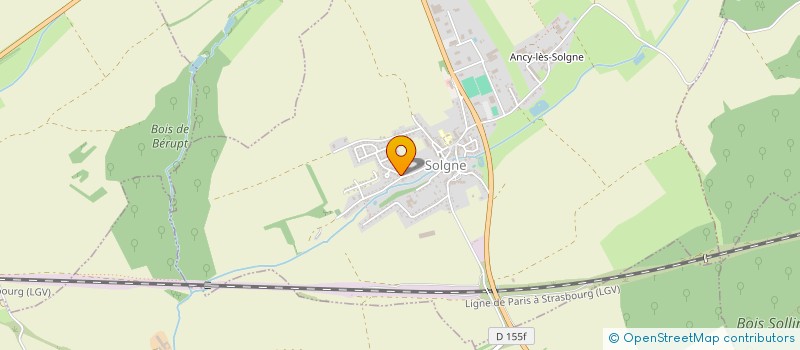 localisation de l'entreprise SCI ANSEAU  SOLGNE