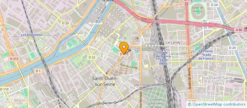 localisation de l'entreprise SCI ANSELME à SAINT-DENIS