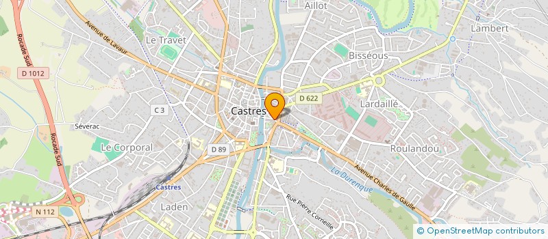 localisation de l'entreprise SCI ANSELME  CASTRES