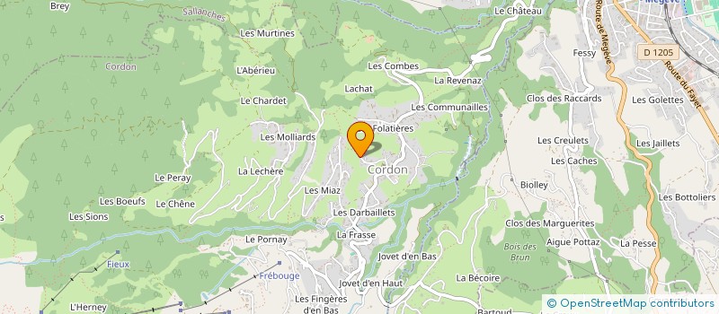 localisation de l'entreprise SCI ANSELME  CORDON