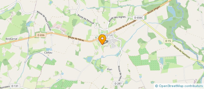 localisation de l'entreprise SCI ANSENNES  CALIGNAC