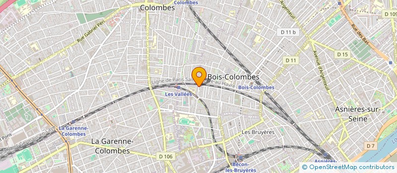 localisation de l'entreprise SCI ANSI à BOIS-COLOMBES