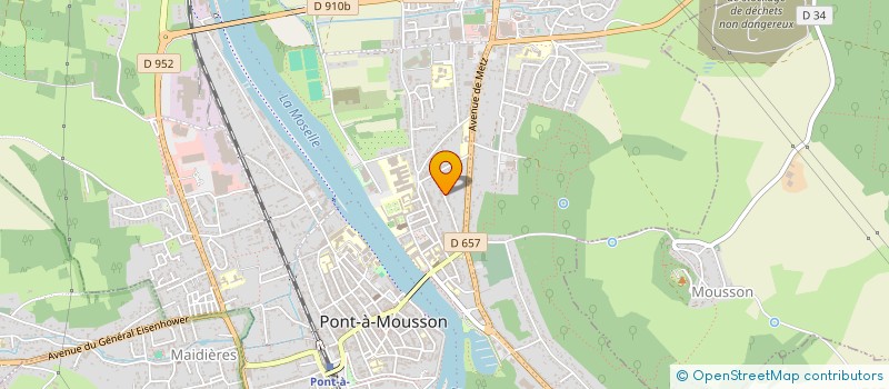 localisation de l'entreprise SCI ANSI  PONT-A-MOUSSON