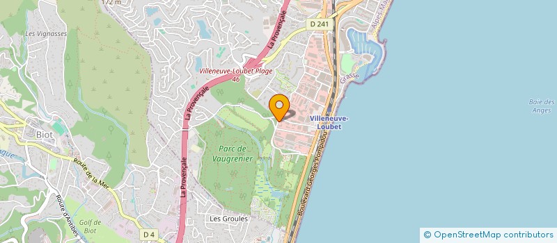 localisation de l'entreprise SCI ANSIL à VILLENEUVE-LOUBET