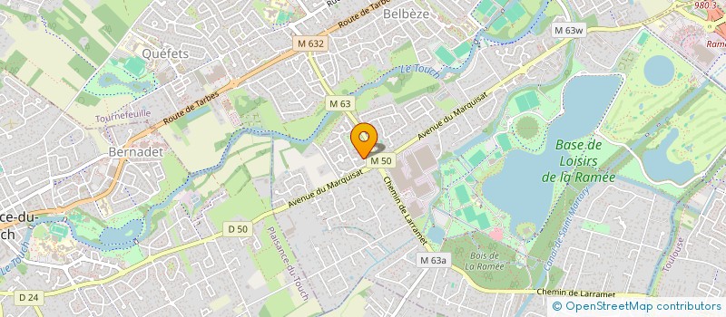 localisation de l'entreprise SCI ANSO  TOURNEFEUILLE