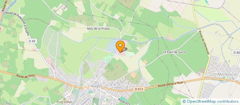 localisation de l'entreprise SCI ANSOLO à BAGES