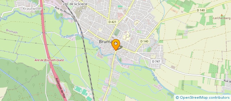 localisation de l'entreprise SCI ANSYCA  BRUMATH