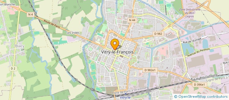 localisation de l'entreprise SCI ANT-MAX à VITRY-LE-FRANCOIS