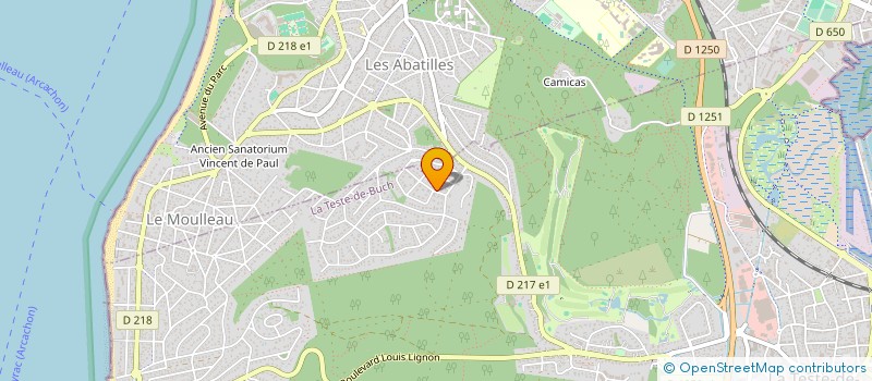 localisation de l'entreprise SCI ANTA à LA TESTE-DE-BUCH