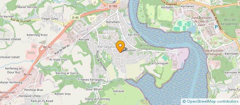 localisation de l'entreprise SCI ANTAELLE  QUIMPER