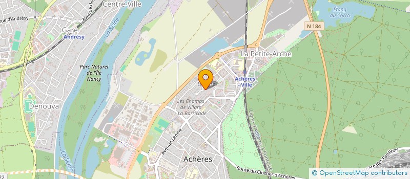 localisation de l'entreprise SCI ANTALEX à ACHERES