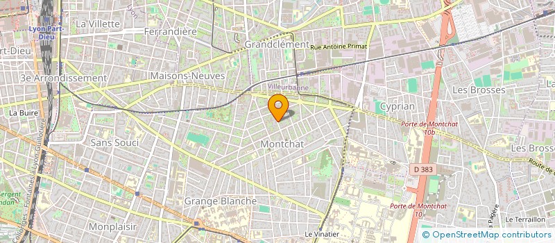 localisation de l'entreprise SCI ANTAMECLE  LYON