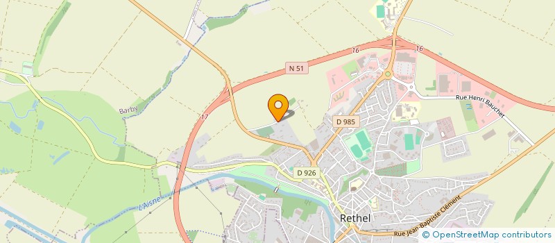 localisation de l'entreprise SCI ANTARES  RETHEL